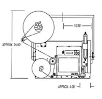 3600 PA Dual Action Tamp (DAT) Printer Applicator - 5
